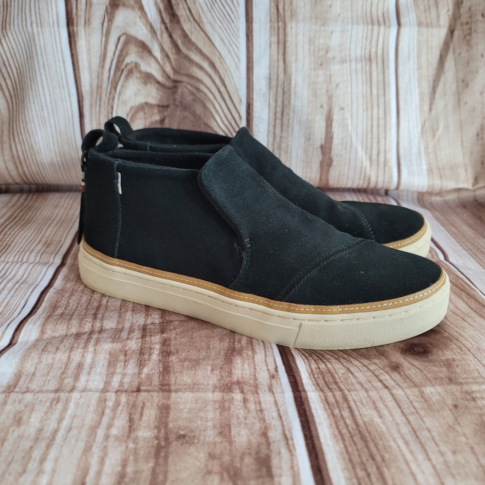 Paxton Slip On Shoes Black Suede 9,5